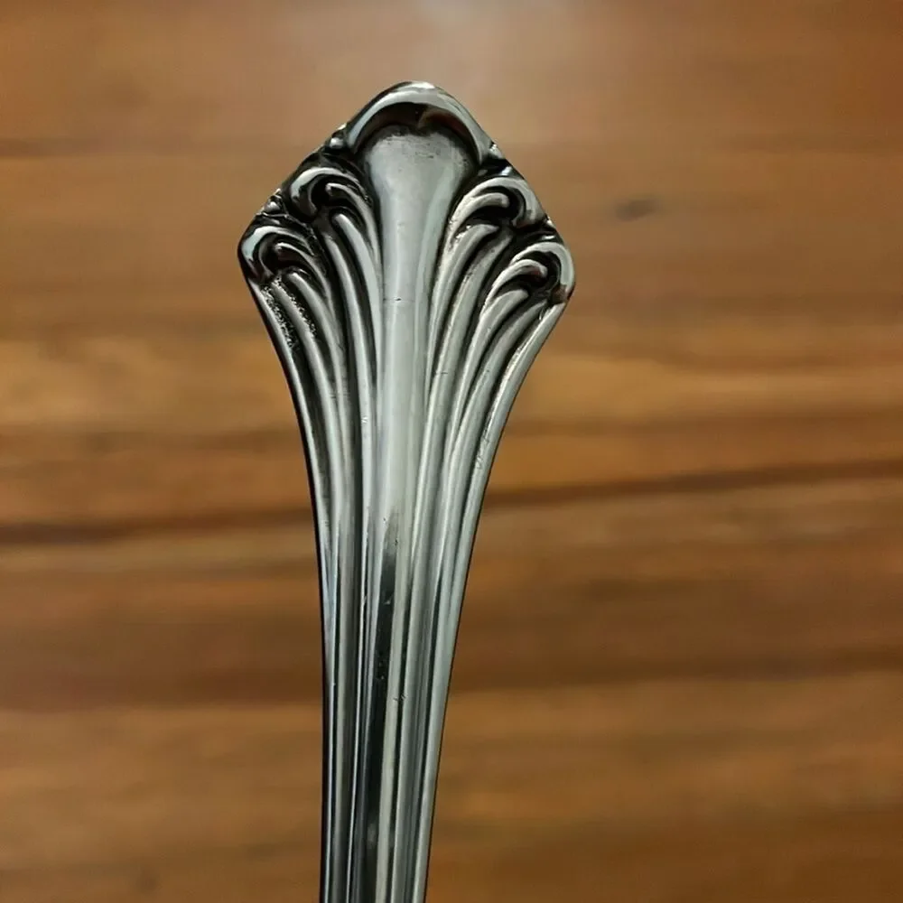 Towle Colonial Plume Stainless Serving Spoon Tablespoon 8 5/8